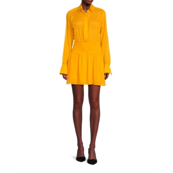 rag & bone Bailey Smocked Waist Mini Dress - Picture 2 of 3